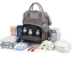 MammyGr® Aδιάβροχο σακίδιο πλάτης & μητρότητας & πτυσσόμενο κρεβάτι & τσάντα & αλλαξιέρα