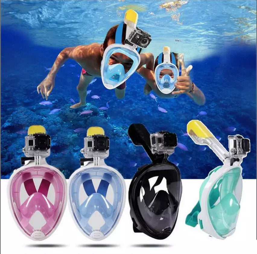Ολοπρόσωπη μάσκα θαλάσσης με αναπνευστήρα και κάμερα 5MP