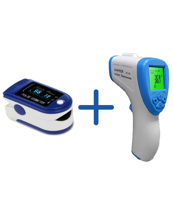 Σετ Υγείας: Θερμόμετρο Υγείας & Παλμικό Οξύμετρο Δαχτύλου