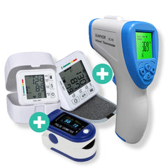 Σετ Υγείας με Θερμόμετρο Υγείας + Πιεσόμετρο Καρπού Electronic + Παλμικό Οξύμετρο Δαχτύλου