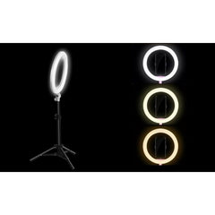 Φωτιστικό led δαχτυλίδι 25,5cm dimmer και τρίποδο επιλογή 3 χρωμάτων – Usb led ring light