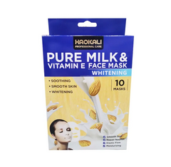 Pure Milk & Vitamin Face Mask Whitening Soothing, smooth skin, Repair Nourish 10 τεμάχια 30ml