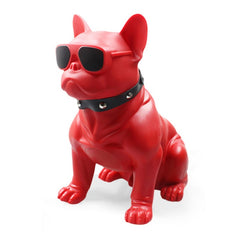 Φορητό ασύρματο ηχείο Bluetooth/USB/AUX/Micro SD σε σχήμα Bulldog Κόκκινο